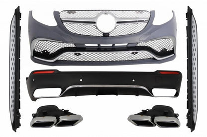 Complete Body Kit GLC63 Design with Running Boards for Mercedes GLC SUV X253 (2015–07.2019)