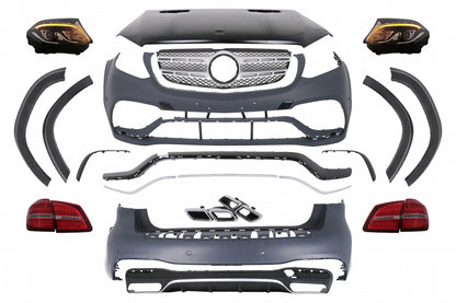 Complete Body Kit GLS63 Design for Mercedes GL-Class X166 (2012–2016)