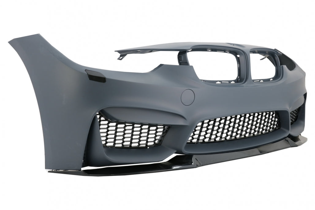 Complete Body Kit M3 CS Look with Double Stripe Kidney Grilles for BMW 3 Series F30 (2011–2019) Without Fog Lights
