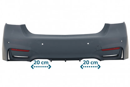 Complete Body Kit M3 CS Look with Double Stripe Kidney Grilles for BMW 3 Series F30 (2011–2019) Without Fog Lights