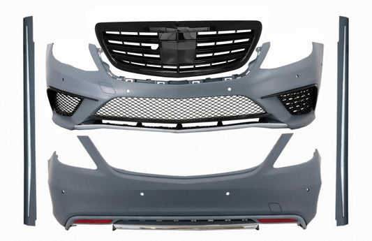 Complete Body Kit S63 Design with Black Front Grille for Mercedes S-Class W222 LWB (2013–06.2017)