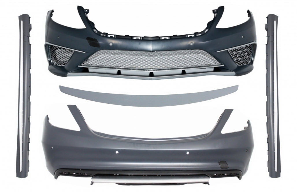 Complete Body Kit S65 Design with Trunk Spoiler for Mercedes S-Class W222 LWB (2013–06.2017)