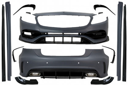 Complete Body Kit compatible with Mercedes A-Class W176 (2012-2018) Facelift Aero A45 Design