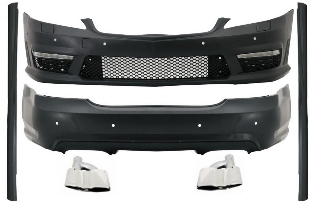 Complete Body Kit for Mercedes S-Class W221 LWB (2005–2011) with Side Skirts and Exhaust Tips