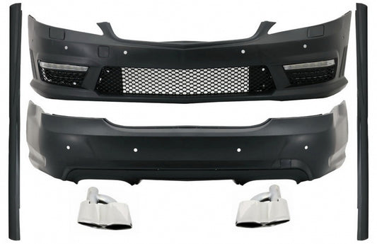 Complete Body Kit for Mercedes S-Class W221 LWB (2005–2011) with Side Skirts and Exhaust Tips