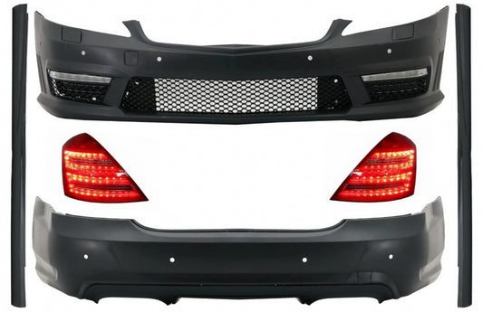 Complete Body Kit for Mercedes S-Class W221 LWB (2005–2012) with LED Taillights