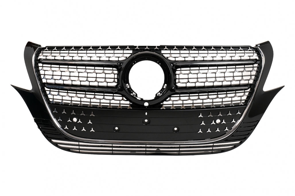 Complete Body Kit with LED Headlights & Red Clear LED Taillights for Mercedes Vito (2020–2024) LHD Halogen