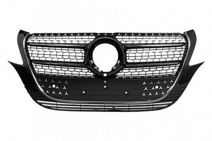 Complete Body Kit with LED Headlights & Red Clear LED Taillights for Mercedes Vito (2020–2024) LHD Halogen