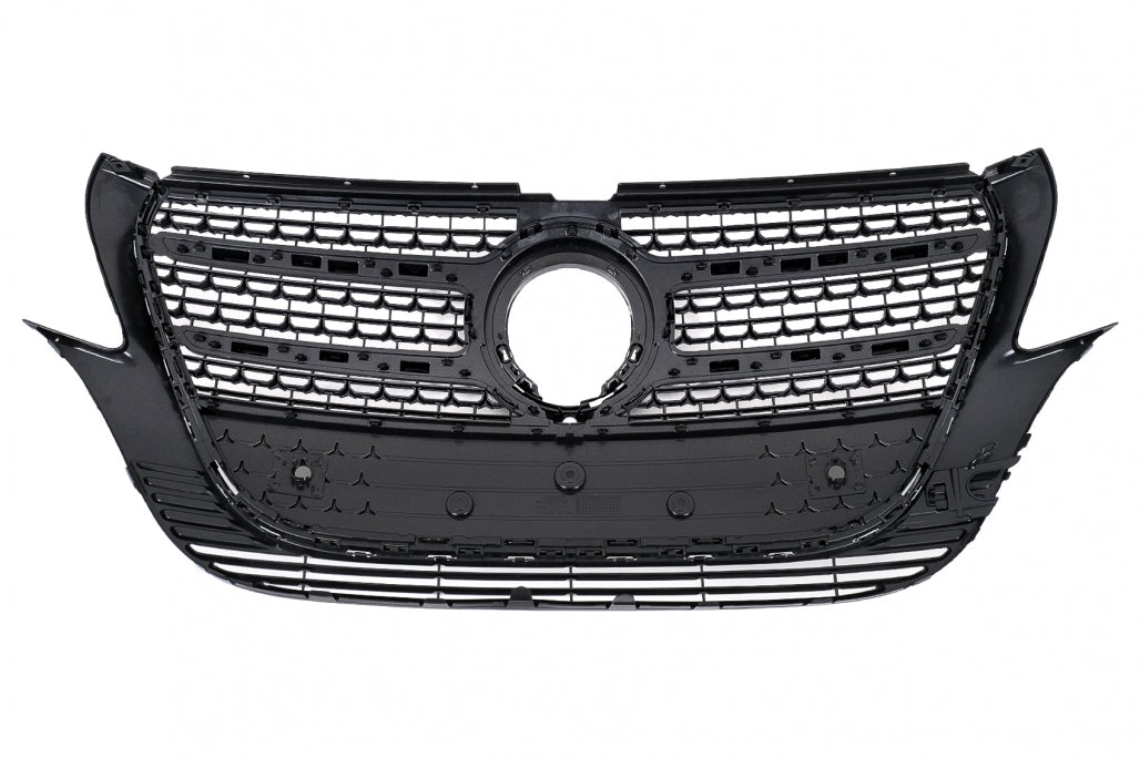 Complete Body Kit with LED Headlights & Red Clear LED Taillights for Mercedes Vito (2020–2024) LHD Halogen