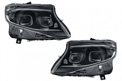 Complete Body Kit with LED Headlights & Taillights for Mercedes Vito (2020–2024) LHD Halogen
