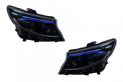 Complete Body Kit with LED Headlights & Taillights for Mercedes Vito (2020–2024) LHD Halogen