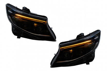 Complete Body Kit with LED Headlights & Taillights for Mercedes Vito (2020–2024) LHD Halogen