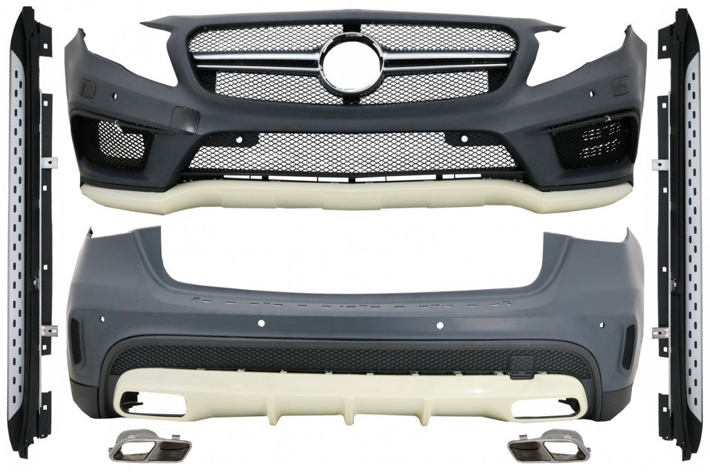 Complete Body Kit with Running Boards Sport Design for Mercedes GLA X156 (2014–2016)