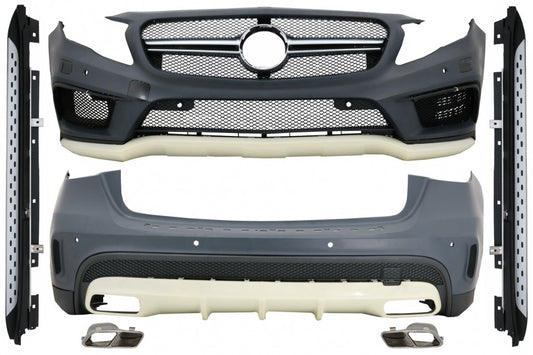 Complete Body Kit with Running Boards Sport Design for Mercedes GLA X156 (2014–2016)