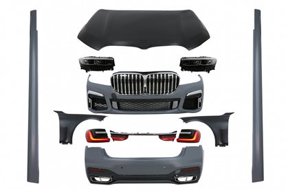Complete Conversion Body Kit LCI 2020 Design for BMW 7 Series G12 LWB (2015-2019)