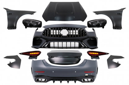 Complete Conversion Body Kit W206 C63 Design for Mercedes C-Class W205 Facelift LHD (2018–2022)