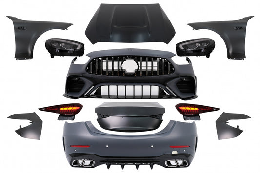 Complete Conversion Body Kit W206 C63 Design for Mercedes C-Class W205 Facelift LHD (2018–2022)