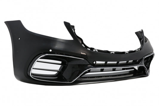 Complete Facelift Body Kit S63 Design with Black Exhaust Muffler Tips for Mercedes S-Class W222 LHD (2013–06.2017)
