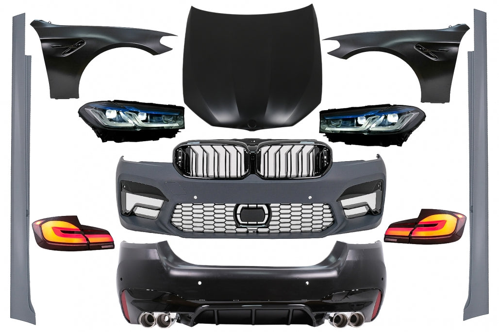 Complete G30 M5 Conversion Body Kit with LED Lights for BMW 5 Series F10 LHD (2010–2017)