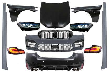Complete G30 M5 Conversion Body Kit with LED Lights for BMW 5 Series F10 LHD (2010–2017)