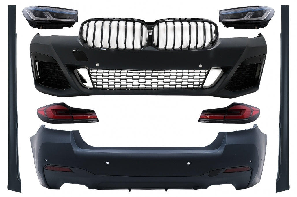 Complete LCI Conversion Body Kit with LED Lights for BMW 5 Series G30 Sedan (2017–2019) M-Tech Style