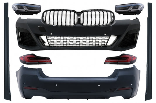 Complete LCI Conversion Body Kit with LED Lights for BMW 5 Series G30 Sedan (2017–2019) M-Tech Style