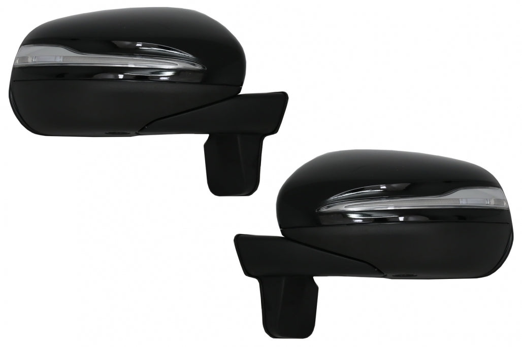Complete Mirror Assembly 2018 Facelift Design for Mercedes G-Class W463 (2012–2017) Piano Black