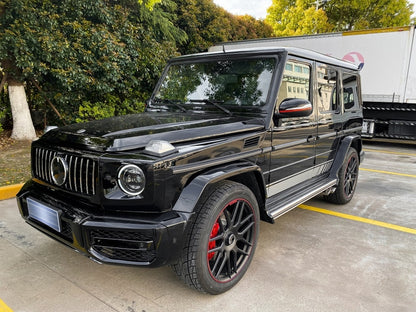 Complete Mirror Assembly 2018 Facelift Design for Mercedes G-Class W463 (2012–2017) Piano Black