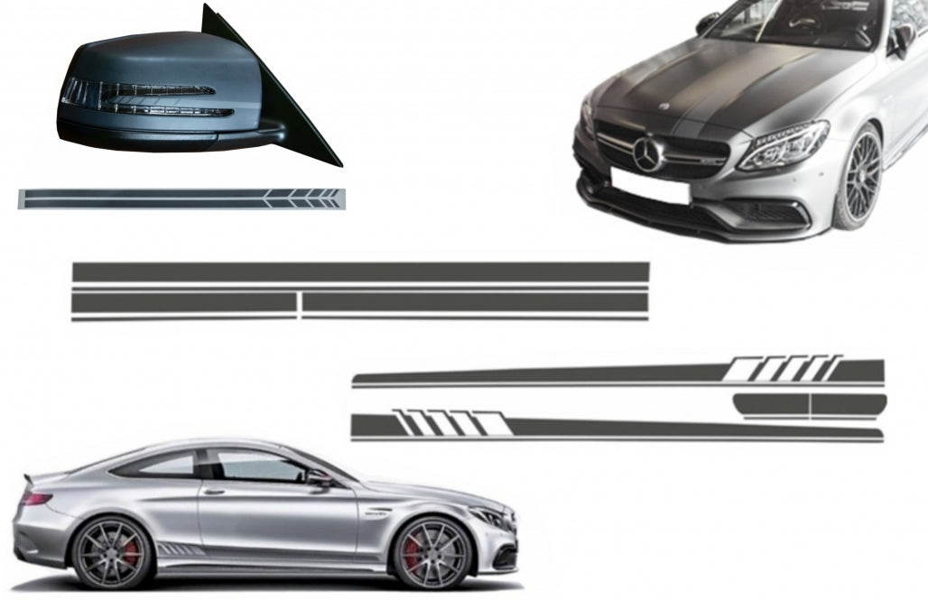 Decal Set Edition 1 Dark Grey for Mercedes C-Class C205 A205 (2014–2016)
