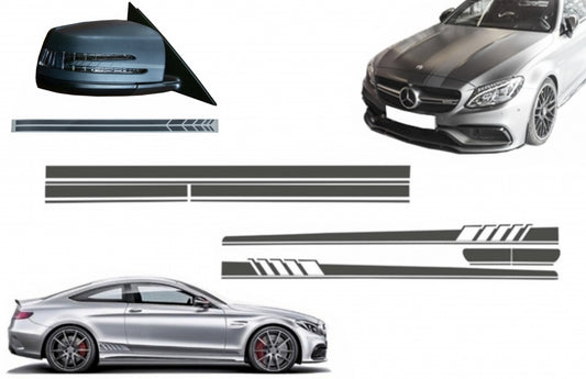 Decal Set Edition 1 Dark Grey for Mercedes C-Class C205 A205 (2014–2016)