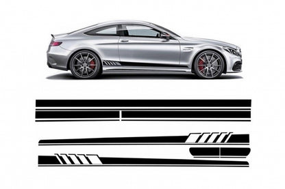 Decal Set Edition 1 Matte Black for Mercedes C-Class C205 A205 (2014–Up)