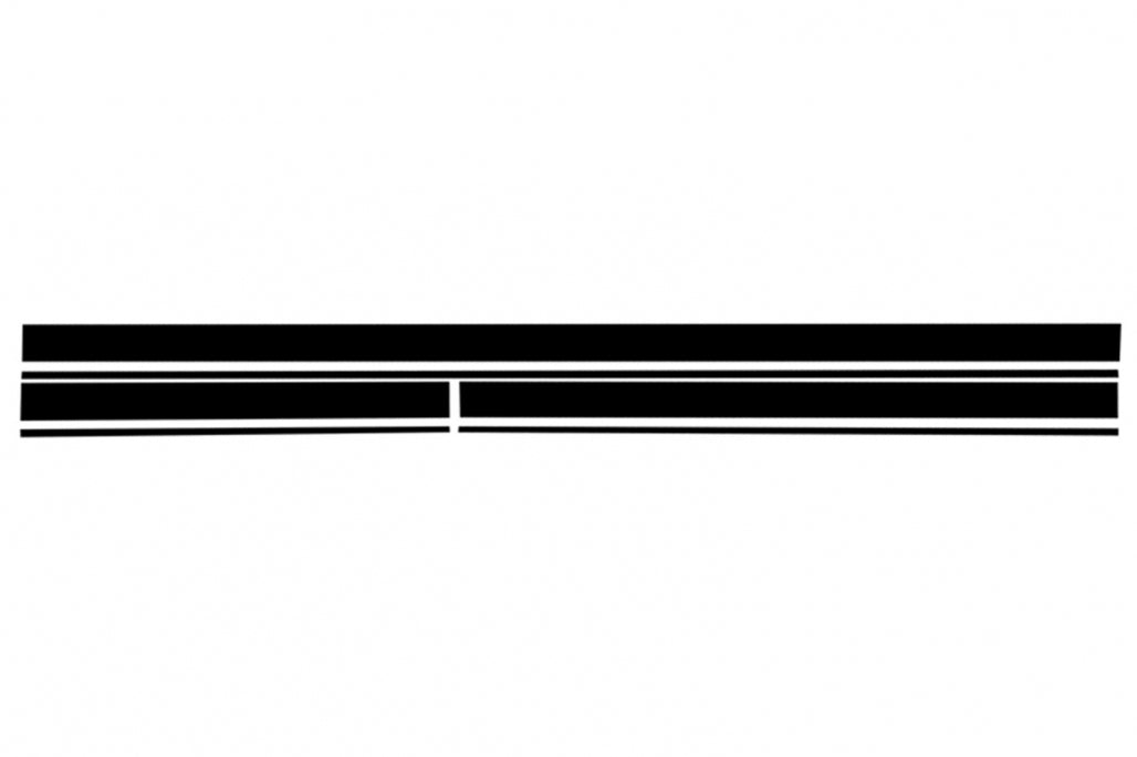 Decal Set Edition 1 Matte Black for Mercedes C-Class C205 A205 (2014–Up)