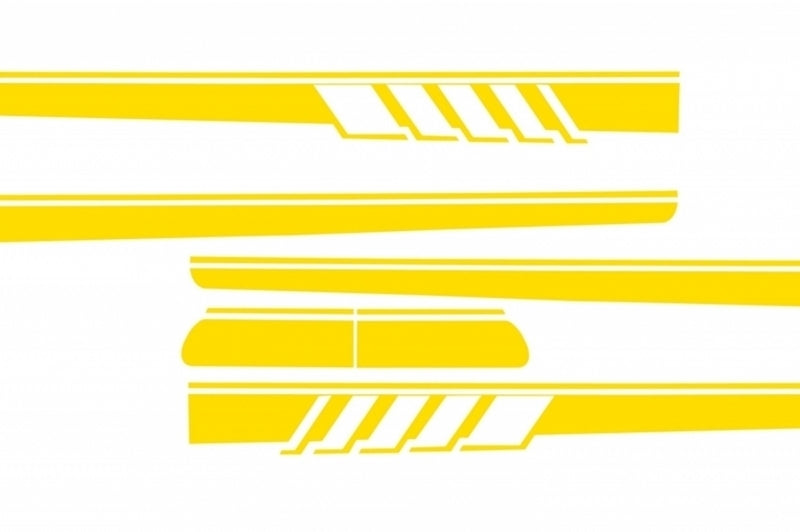 Decal Set Matte Yellow for Mercedes C-Class C205 A205 (2014–Up)
