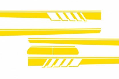 Decal Set Matte Yellow for Mercedes C-Class C205 A205 (2014–Up)
