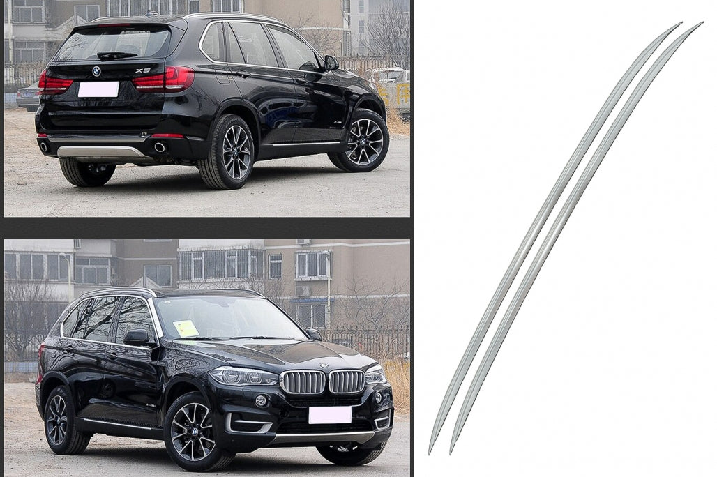 Decorative Roof Rails Aluminum Silver for BMW X5 F15 (08.2013-2018)