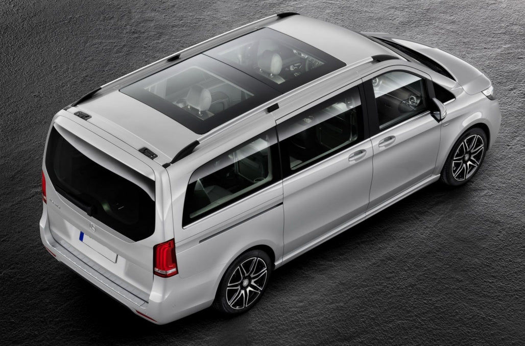 Decorative Roof Rails Matte Aluminium for Mercedes V-Class W447 (2014-Up) Long Wheelbase LWB