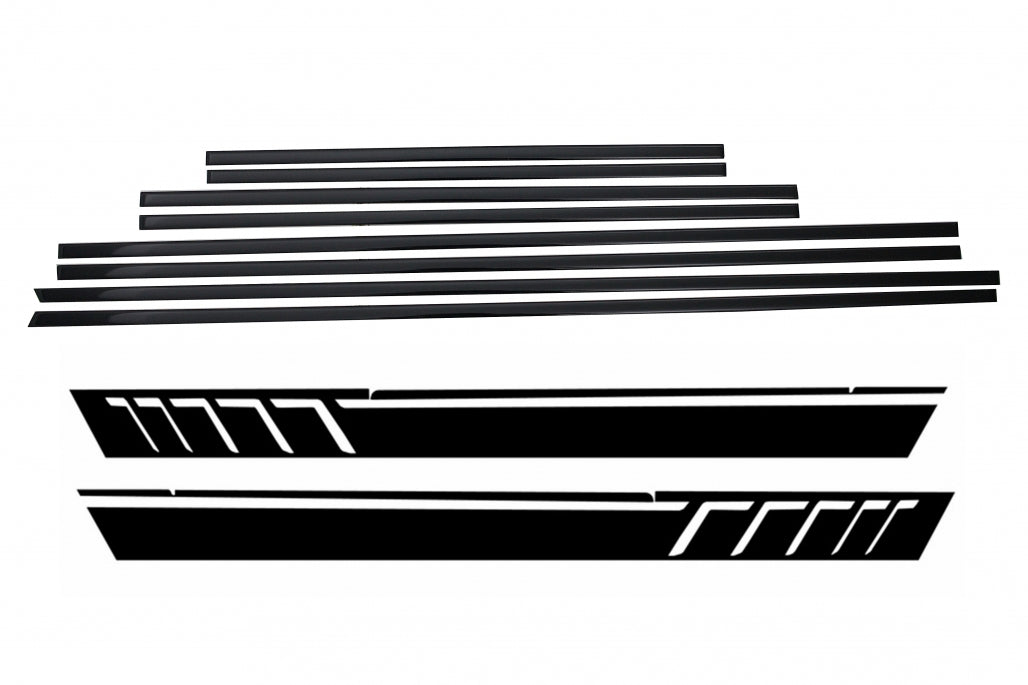 Door Moldings Strips with Matte Black Side Decals for Mercedes G-Class W463 (1989–2017)
