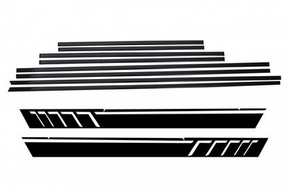 Door Moldings Strips with Matte Black Side Decals for Mercedes G-Class W463 (1989–2017)