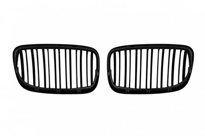 Double Slat Kidney Grilles Black Lacquer for BMW X5 E70 X6 E71 (2007-2013)