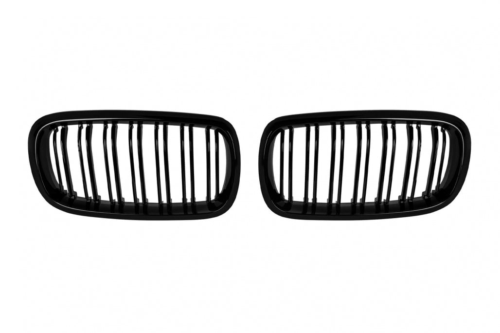Double Slat Kidney Grilles Black Lacquer for BMW X5 F15 (2013-2018) X6 F16 (2014-2019)