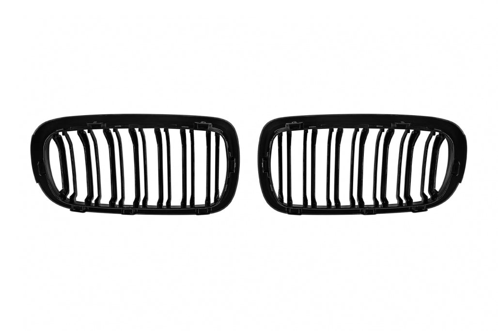 Double Slat Kidney Grilles Black Lacquer for BMW X5 F15 (2013-2018) X6 F16 (2014-2019)