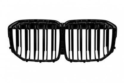 Double Slat Kidney Grilles Black Lacquer for BMW X7 G07 (2018-2022)