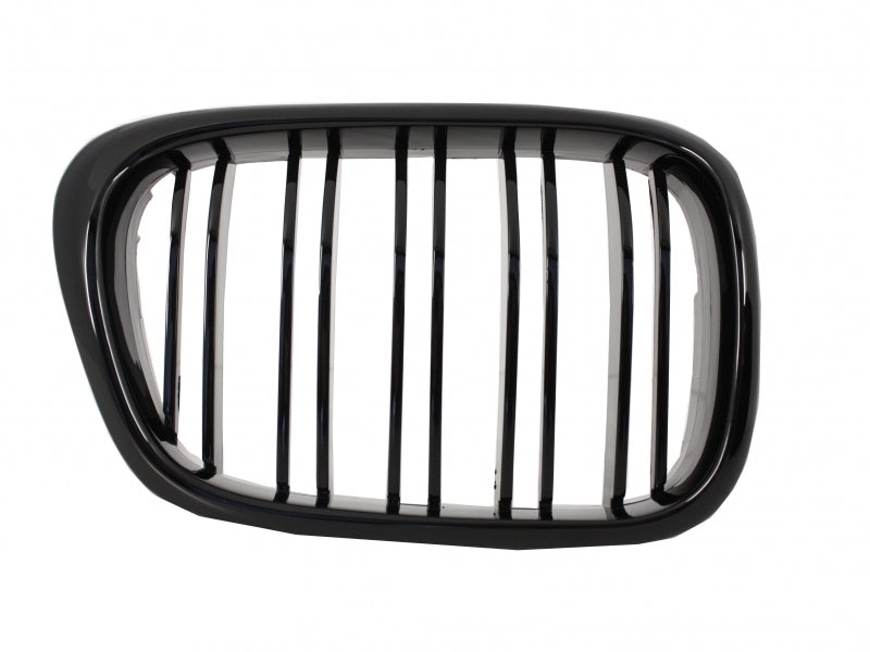 Double Stripe Kidney Grilles Piano Black for BMW 5 Series E39 (1997-2003)