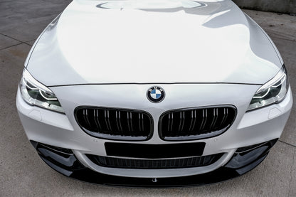 Double Stripe Kidney Grilles Piano Black for BMW 5 Series F10 F11 (2010-2017)