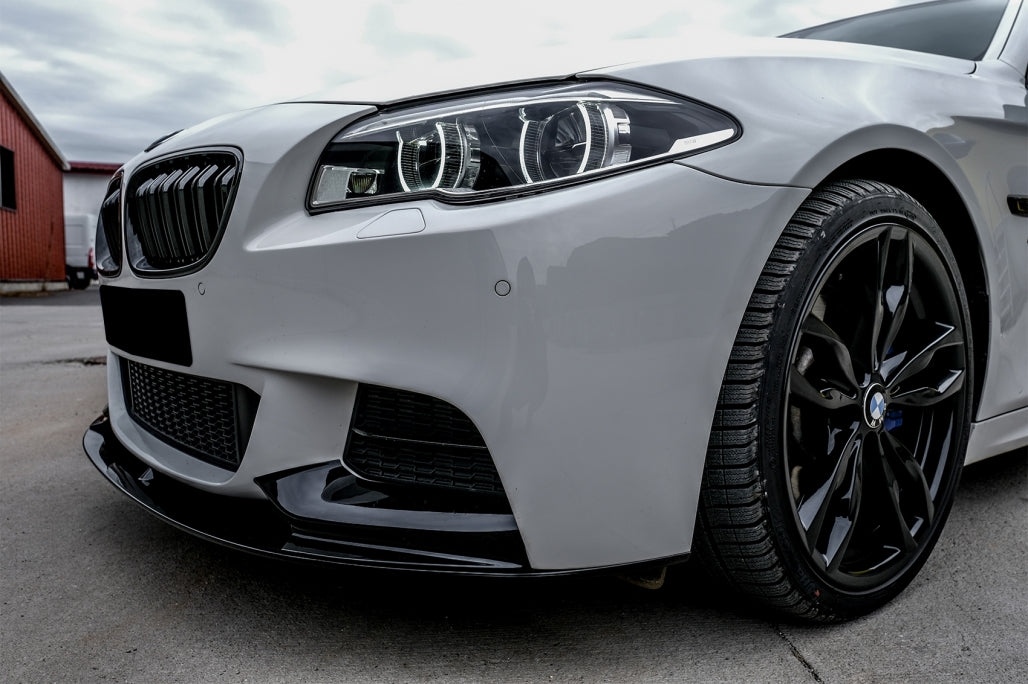Double Stripe Kidney Grilles Piano Black for BMW 5 Series F10 F11 (2010-2017)
