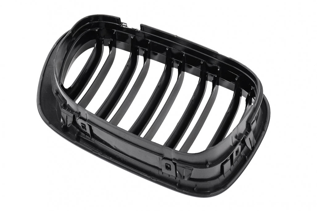 Double Stripe Kidney Grilles for BMW 3 Series E46 Coupe Cabrio (1999–2002) Non-Facelift Piano Black