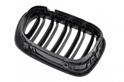 Double Stripe Kidney Grilles for BMW 3 Series E46 Coupe Cabrio (1999–2002) Non-Facelift Piano Black