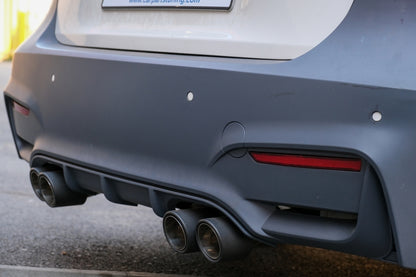 Dual Twin Exhaust Muffler Tips Matte Carbon Fiber for Universal Fit 6cm Inlet