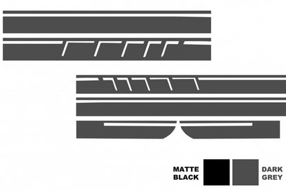 Edition 1 Style Decal Set Dark Grey for Mercedes CLA W117 C117 X117 and A-Class W176 (2012–2018)