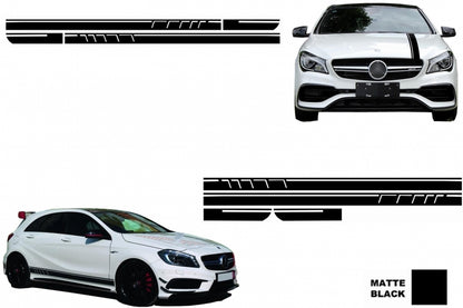 Edition 1 Style Decal Set Matte Black for Mercedes CLA W117 C117 X117 and A-Class W176 (2012–2018)
